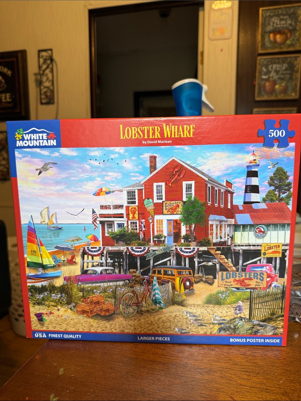 White Mountain Lobster Wharf Puzzle —500 pieces